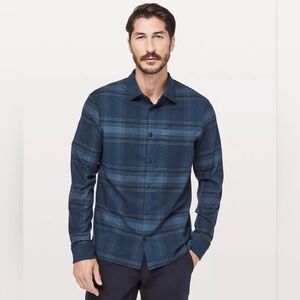 Lululemon Mens Masons Peak Flannel Shirt Size Large